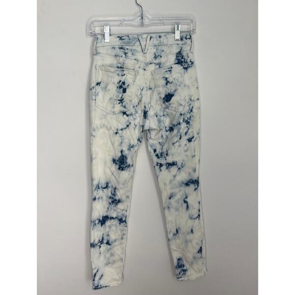 Veronica Beard Jeans Tie Dye Skinny Pants Women Size 26 High Rise Button Fly - Picture 2 of 10